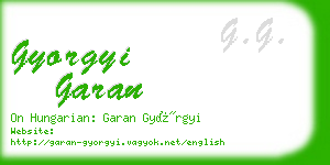 gyorgyi garan business card